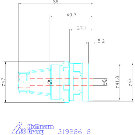 Garant Gyorscserés adapter ER32 8 mm