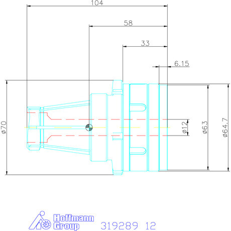 Garant Gyorscserés adapter ER40 12 mm