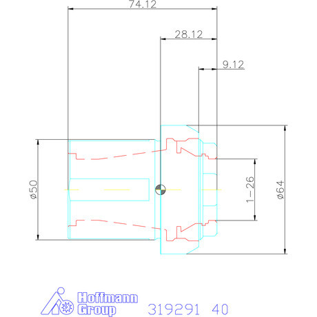 Garant Befogópersely, hengeres 40