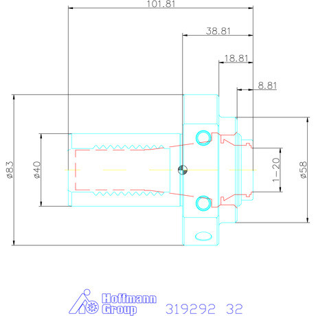 Garant VDI tartó 32