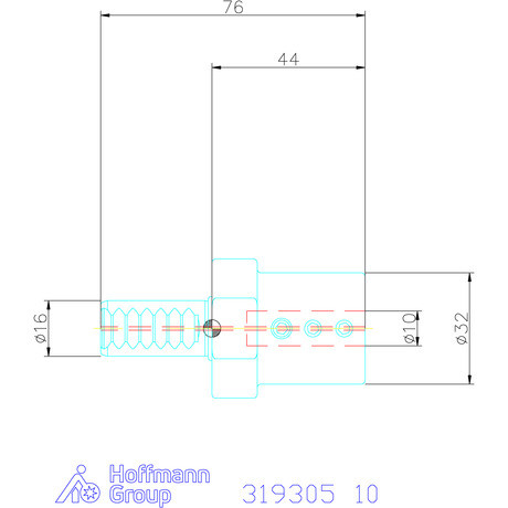 Holex Furatkés tartó Form E2 10 mm