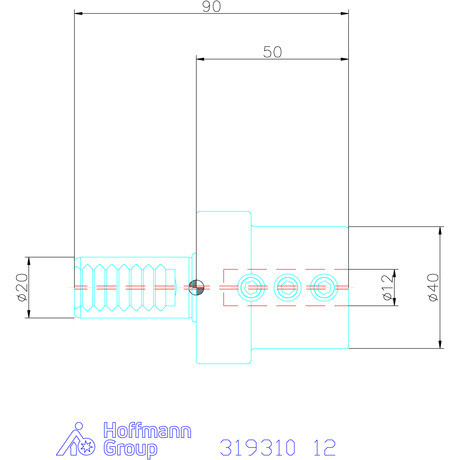 Holex Furatkés tartó Form E2 12 mm
