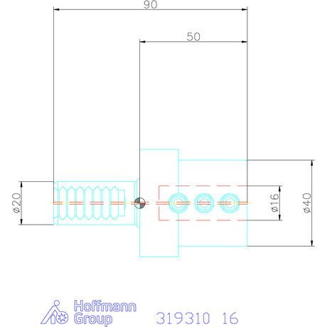 Holex Furatkés tartó Form E2 16 mm