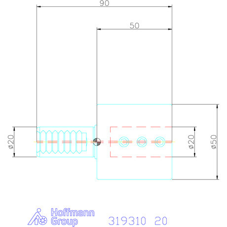 Holex Furatkés tartó Form E2 20 mm