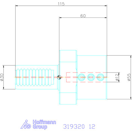 Holex Furatkés tartó Form E2 12 mm