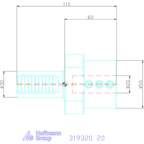 Holex Furatkés tartó Form E2 20 mm