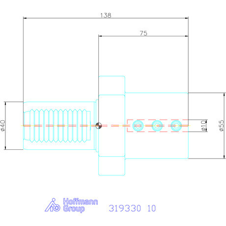 Holex Furatkés tartó Form E2 10 mm