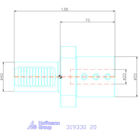 Holex Furatkés tartó Form E2 20 mm