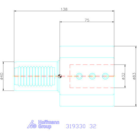 Holex Furatkés tartó Form E2 32 mm