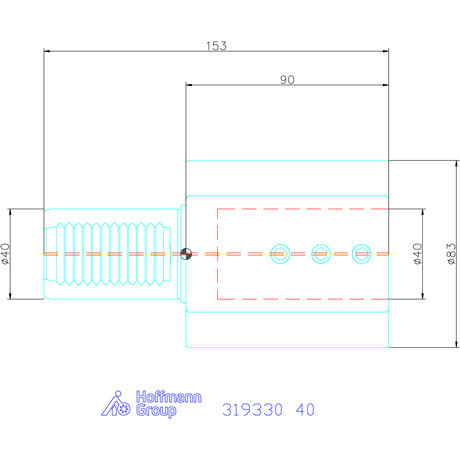 Holex Furatkés tartó Form E2 40 mm