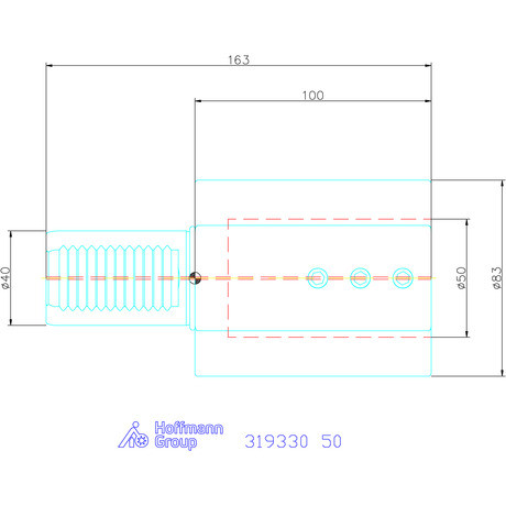Holex Furatkés tartó Form E2 50 mm