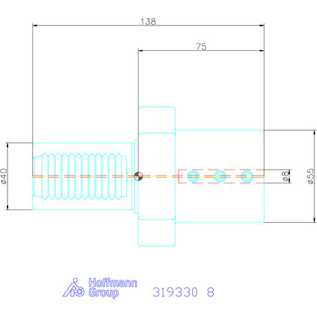 Holex Furatkés tartó Form E2 8 mm