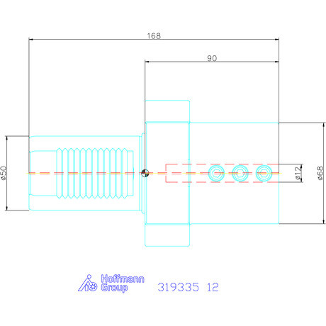 Holex Furatkés tartó Form E2 12 mm