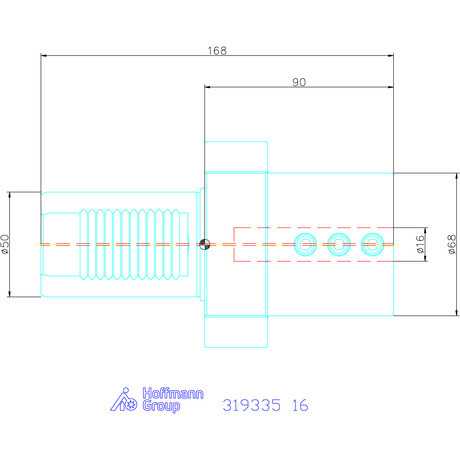 Holex Furatkés tartó Form E2 16 mm
