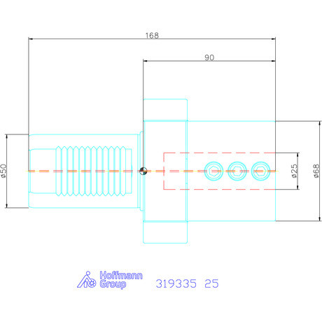 Holex Furatkés tartó Form E2 25 mm