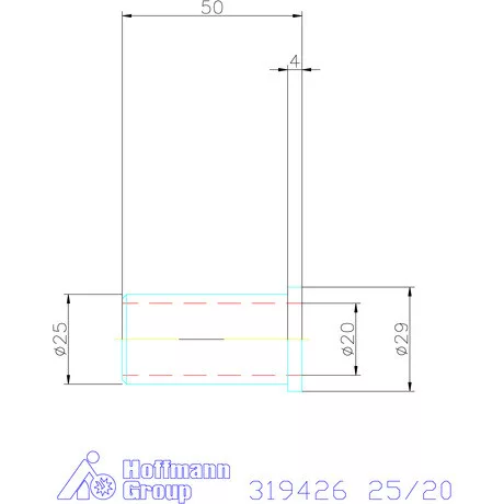 Holex Szűkítőpersely 25/20 mm