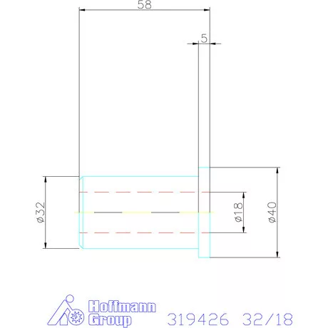 Holex Szűkítőpersely 32/18 mm