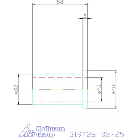 Holex Szűkítőpersely 32/25 mm