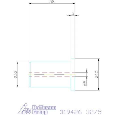 Holex Szűkítőpersely 32/5 mm