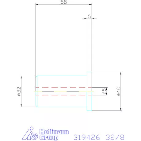 Holex Szűkítőpersely 32/8 mm