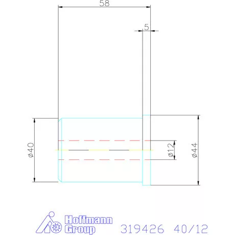 Holex Szűkítőpersely 40/12 mm