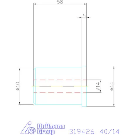 Holex Szűkítőpersely 40/14 mm