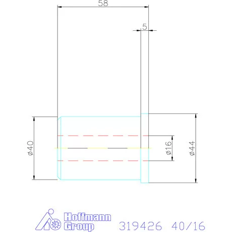 Holex Szűkítőpersely 40/16 mm
