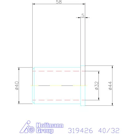 Holex Szűkítőpersely 40/32 mm