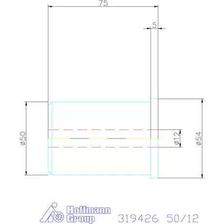 Holex Szűkítőpersely 50/12 mm
