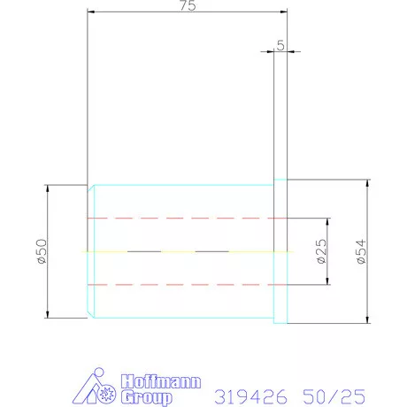 Holex Szűkítőpersely 50/25 mm