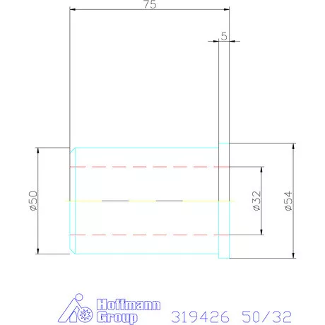 Holex Szűkítőpersely 50/32 mm