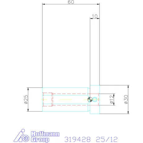 Holex Hasított szűkítőpersely 25/12 mm