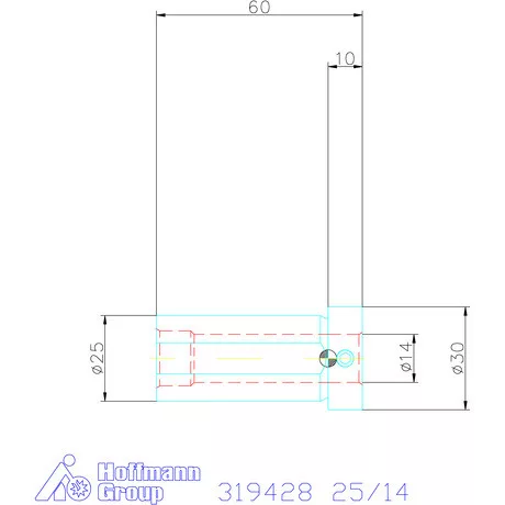 Holex Hasított szűkítőpersely 25/14 mm