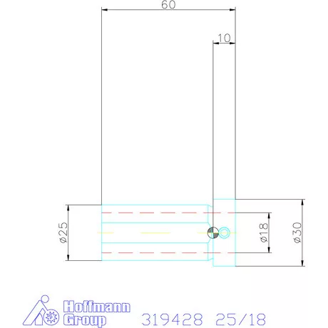 Holex Hasított szűkítőpersely 25/18 mm