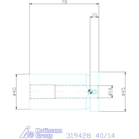 Holex Hasított szűkítőpersely 40/14 mm