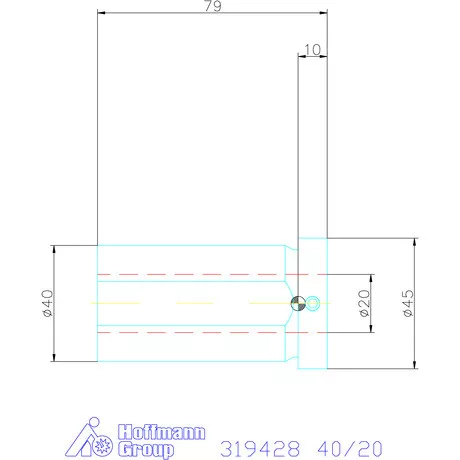 Holex Hasított szűkítőpersely 40/20 mm