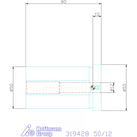 Holex Hasított szűkítőpersely 50/12 mm