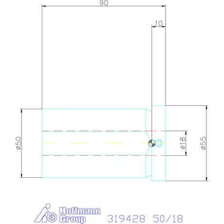 Holex Hasított szűkítőpersely 50/18 mm