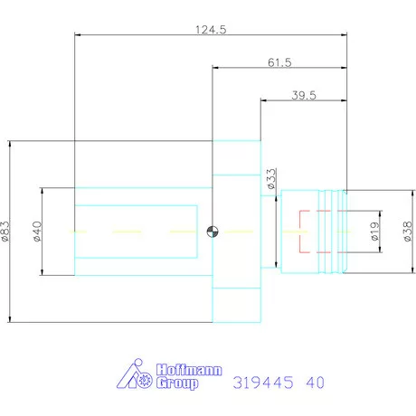 Holex Gyorscserés menetfúró befogó M3 − M12 40 mm