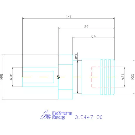 Holex Gyorscserés menetfúró befogó M6 − M20 30 mm