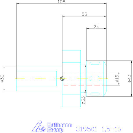 Holex OZ szorítópatronos befogó Form E3 1,5-16