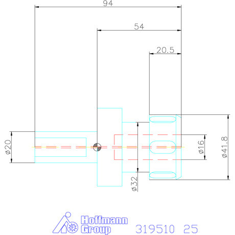 Holex ER szorítópatronos befogó Form E4 25