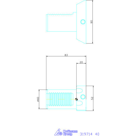 Garant VDI adapter rúdmegfogóhoz 40