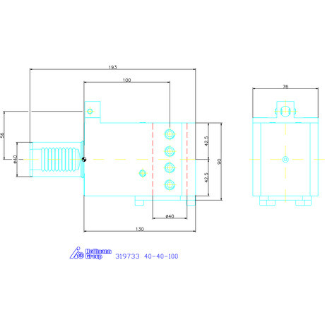 Ews Kombinált tartó furatkéshez 40-40-100