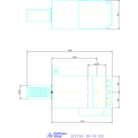Ews Kombinált tartó furatkéshez, hasított 30-40-100