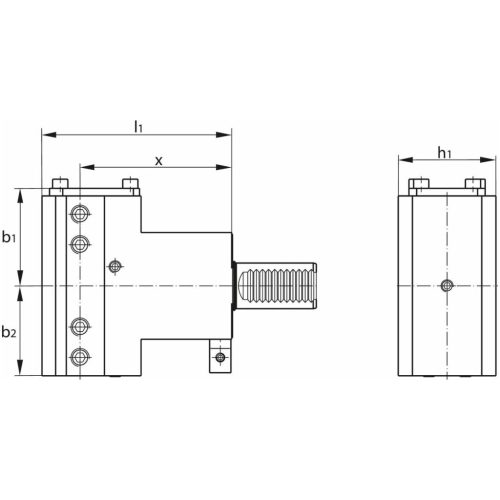 Ews Kombi dupla tartó furatkéshez D30-32-100