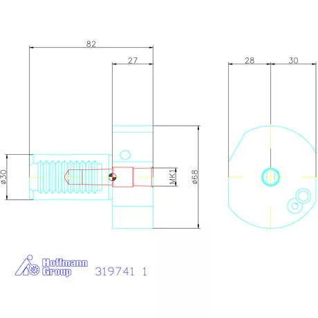 Holex Szerszámtartó kúpos befogóval Form F 1