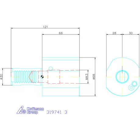 Holex Szerszámtartó kúpos befogóval Form F 3