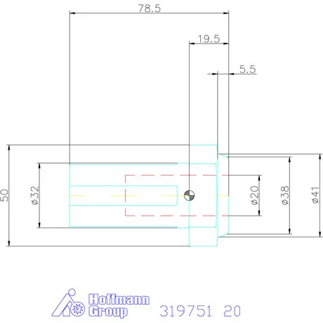 Garant Hidroplasztikus tartó Szár ⌀ 32 mm. 20 mm