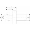 Hidroplasztikus tartó VDI 30 20 mm